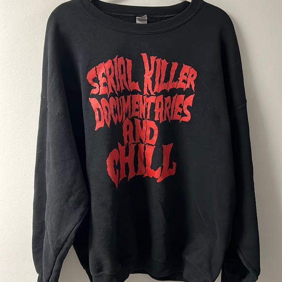 Sweaters - Serial Killer Documentaries & Chill? Crewneck